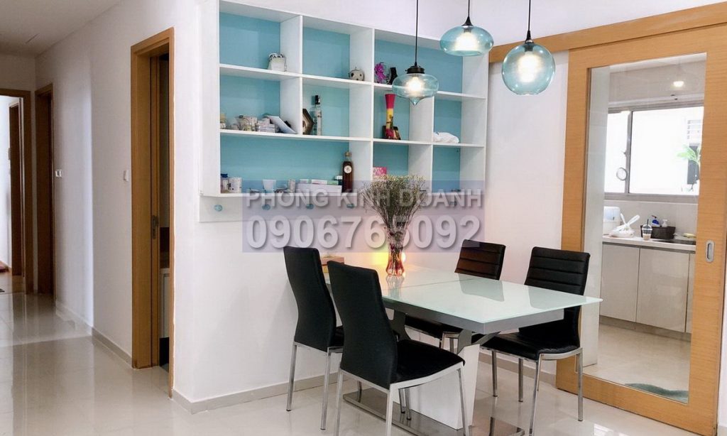 Căn hộ cho thuê The Vista lầu 12 nội thất đẹp view hồ bơi 3 phòng ngủ